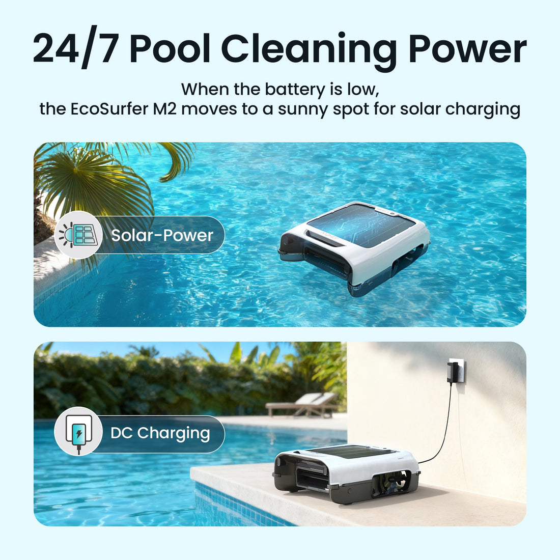 Aiper EcoSurfer M2 Cordless Robotic Pool Skimmer, image 7