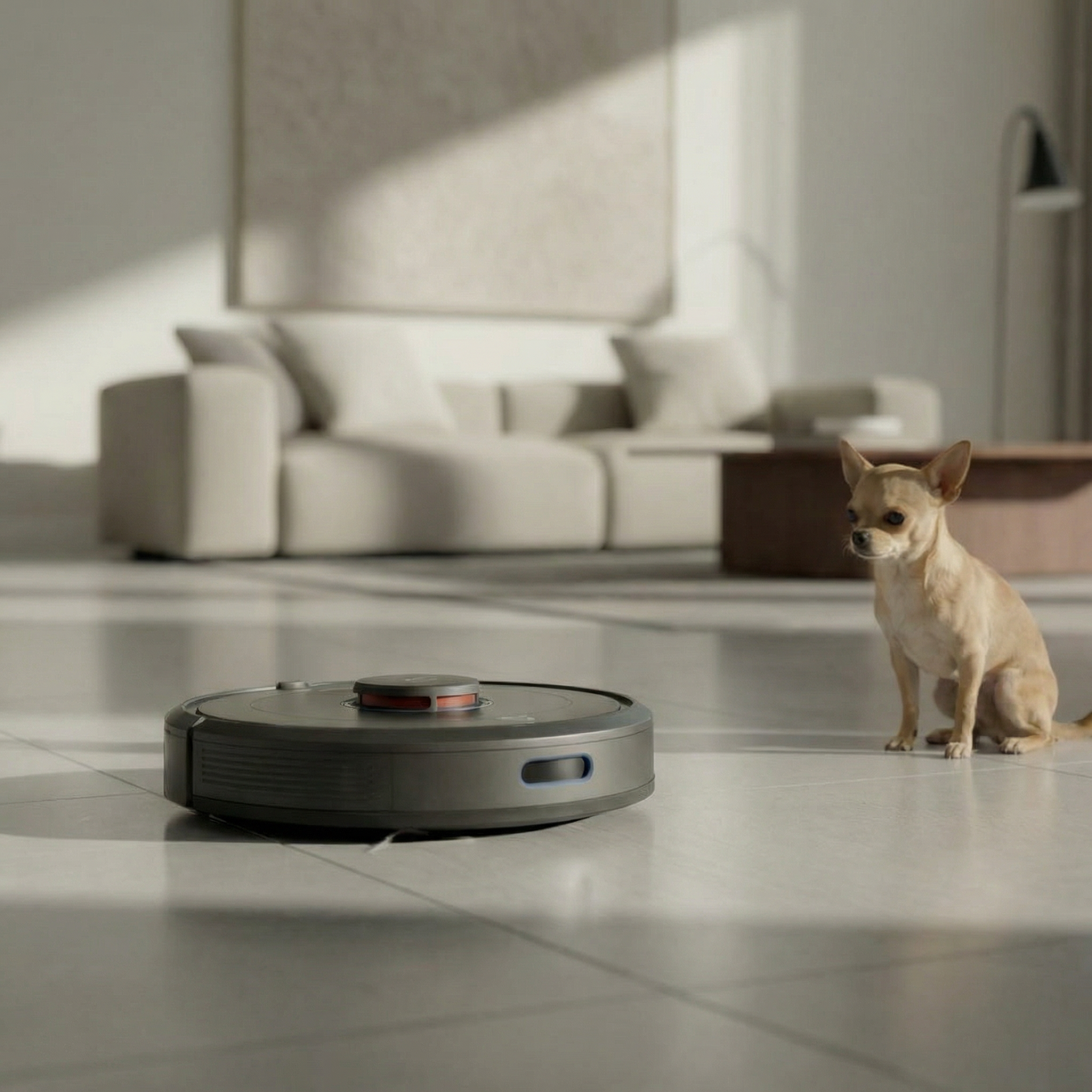 Robotic vacuum and mop