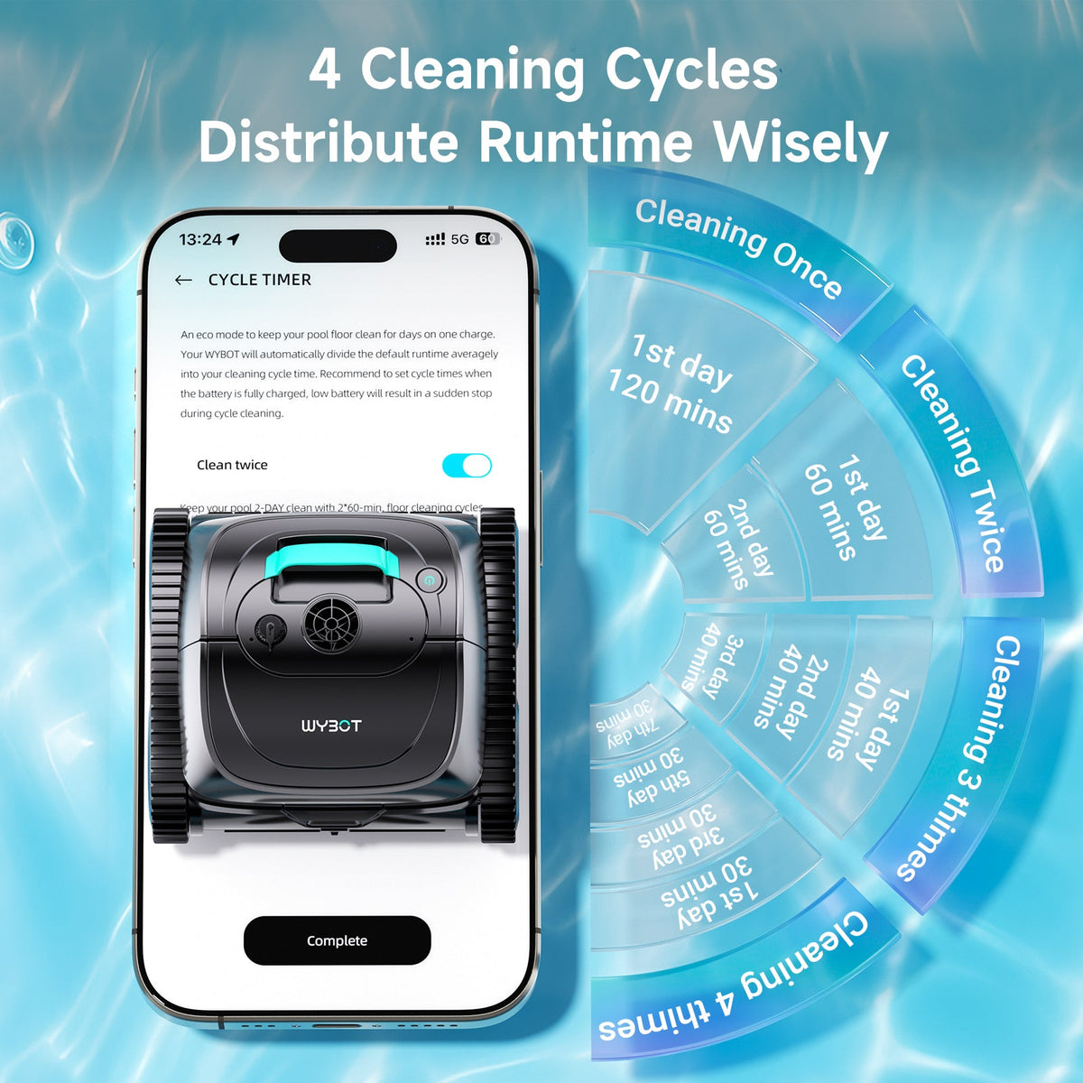 (2026 Upgrade) WYBOT C1 Cordless Robotic Pool Cleaner