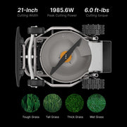 Mowrator S1 2WD remote-control lawn mower side profile