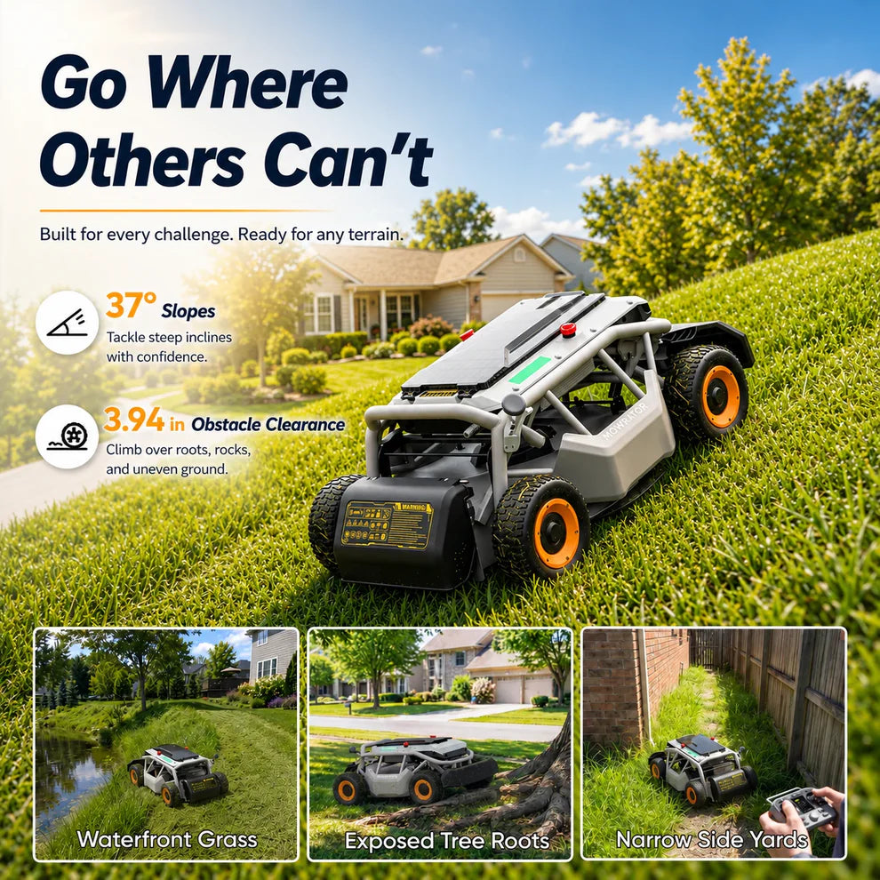 Mowrator S1 21″ 4WD Leaf & Lawn Remote-Control Lawn Mower