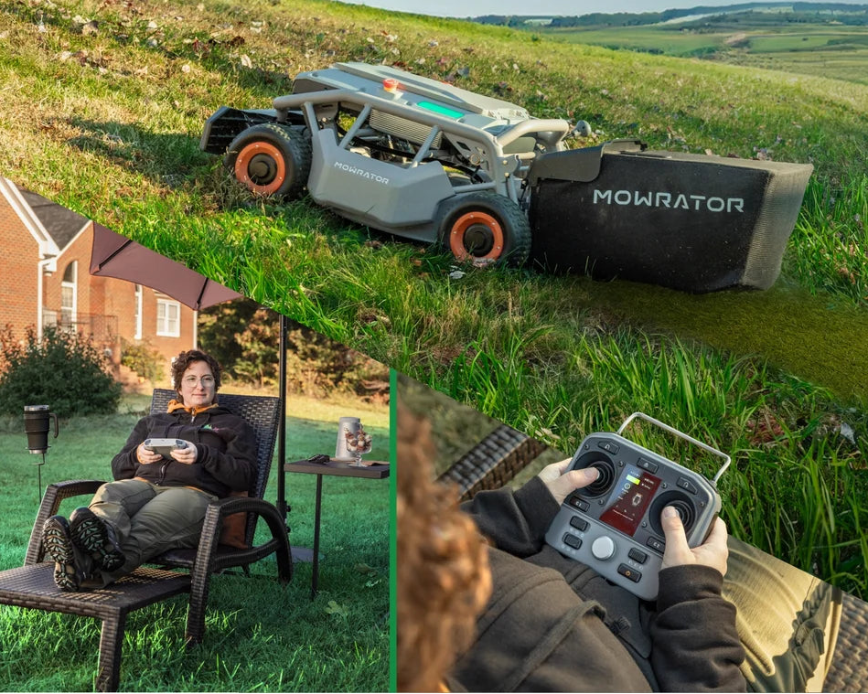 Mowrator S1 21″ 4WD Leaf & Lawn Remote-Control Lawn Mower
