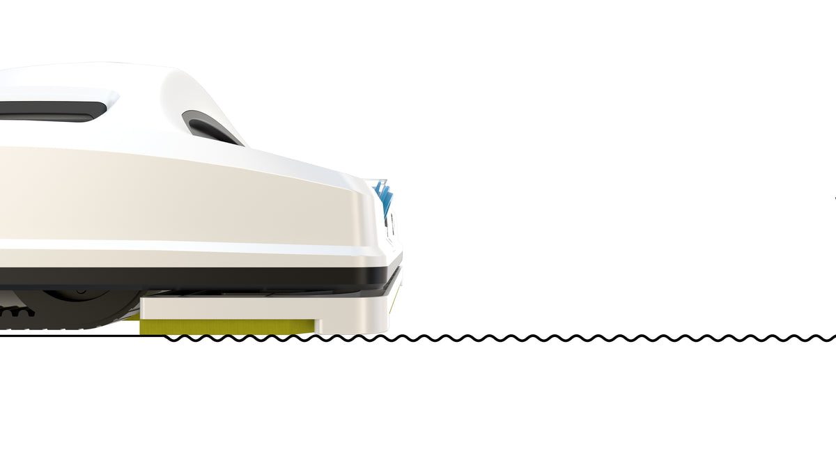 HOBOT-298 side profile with safety rope