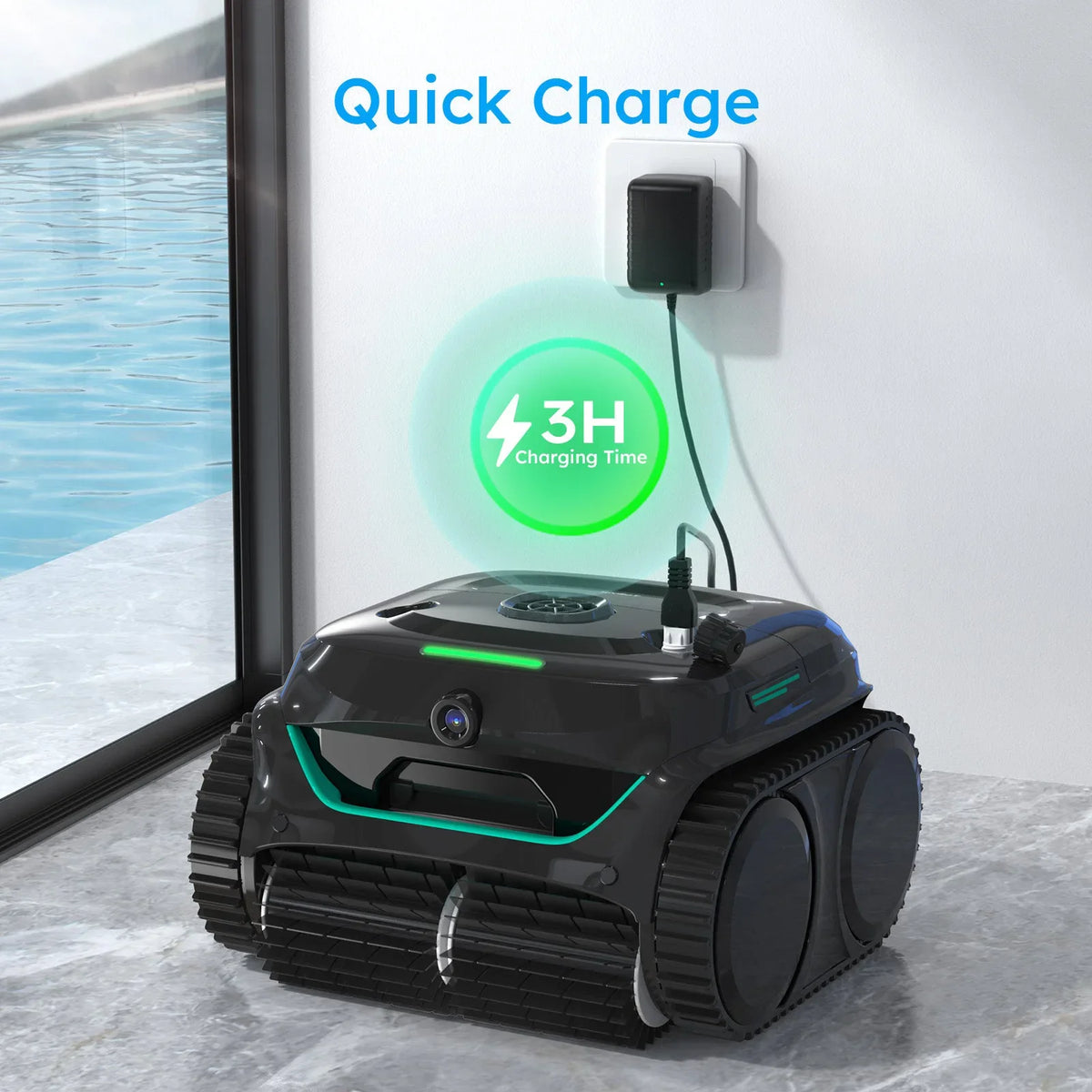 (2026 New) WYBOT C2 Vision Cordless Robotic Pool Cleaner