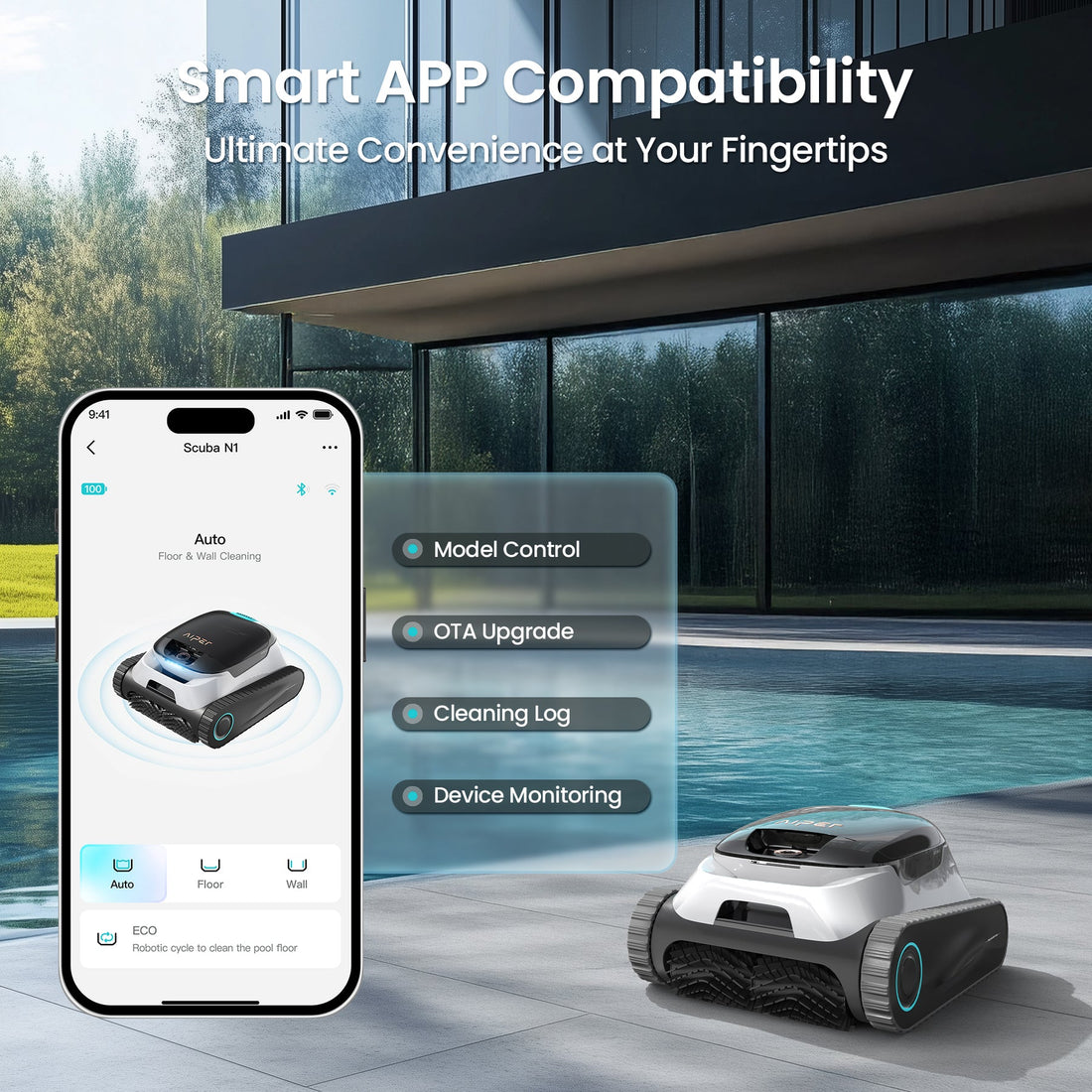 Aiper Scuba N1 Plus app control