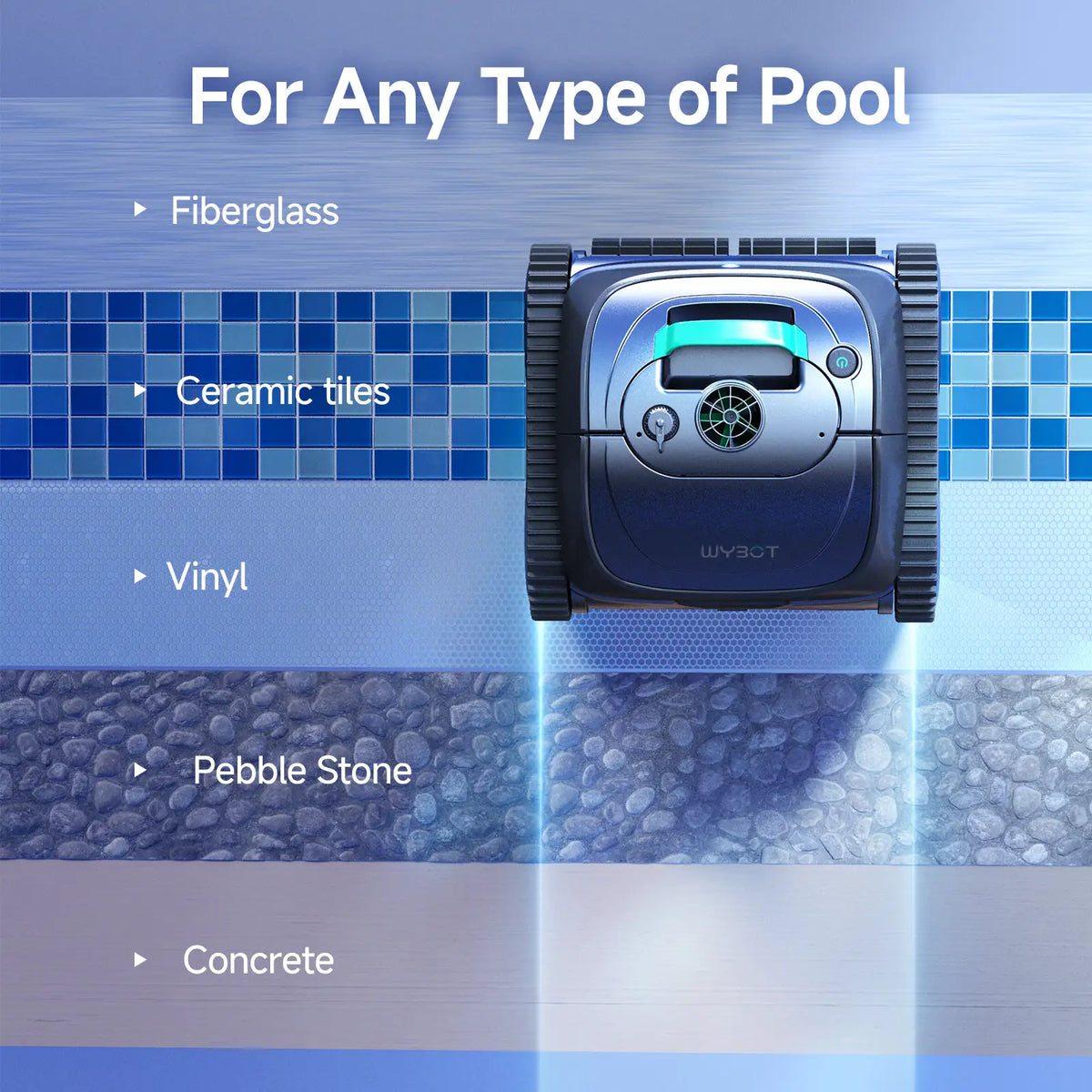 (2026 Upgrade) WYBOT C1 Cordless Robotic Pool Cleaner