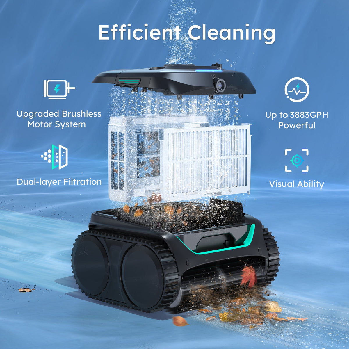 (2026 New) WYBOT C2 Vision Cordless Robotic Pool Cleaner
