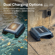 Betta Neo dual charging options, solar and adapter