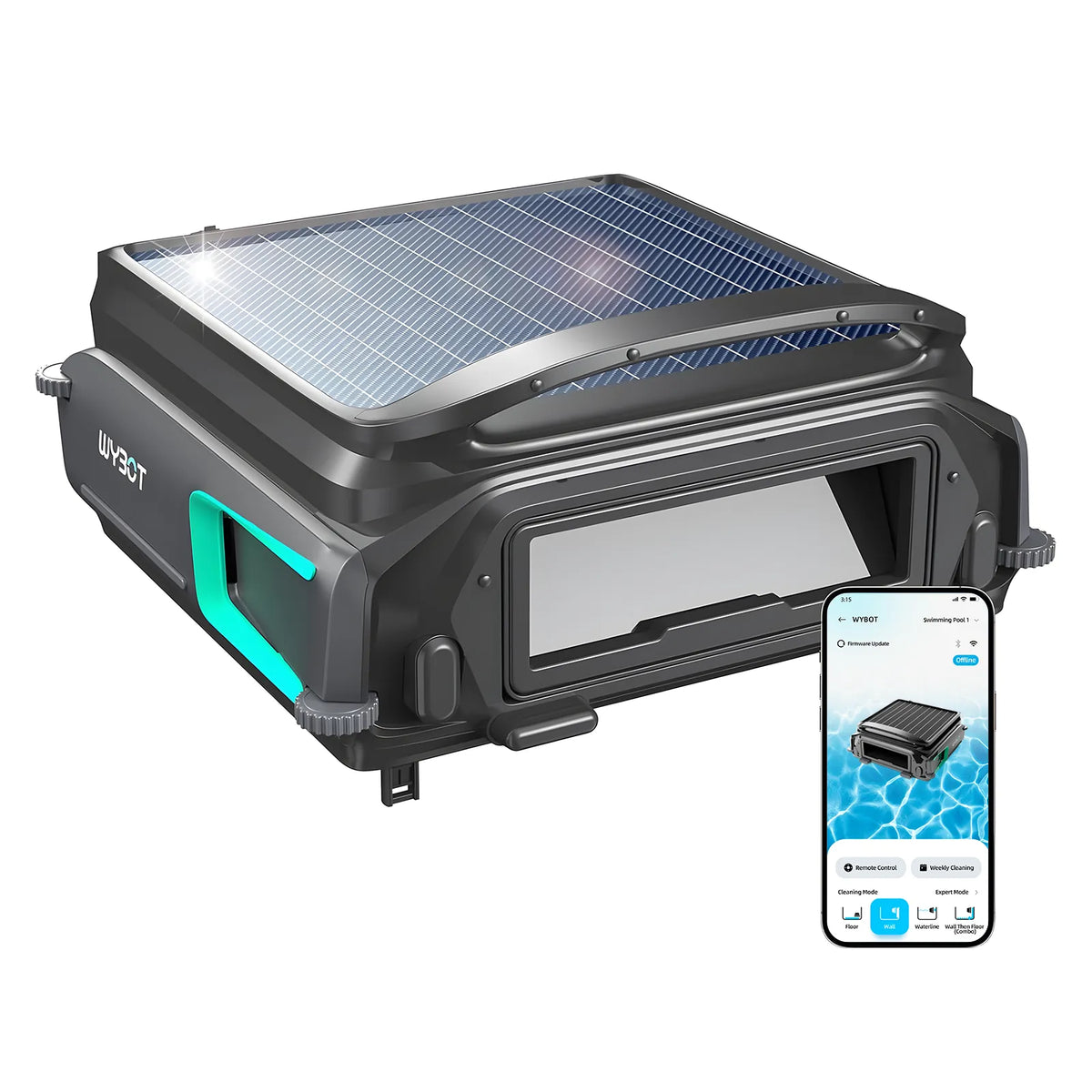 WYBOT F1 Pool Skimmer Solar Powered Robotic Cleaner