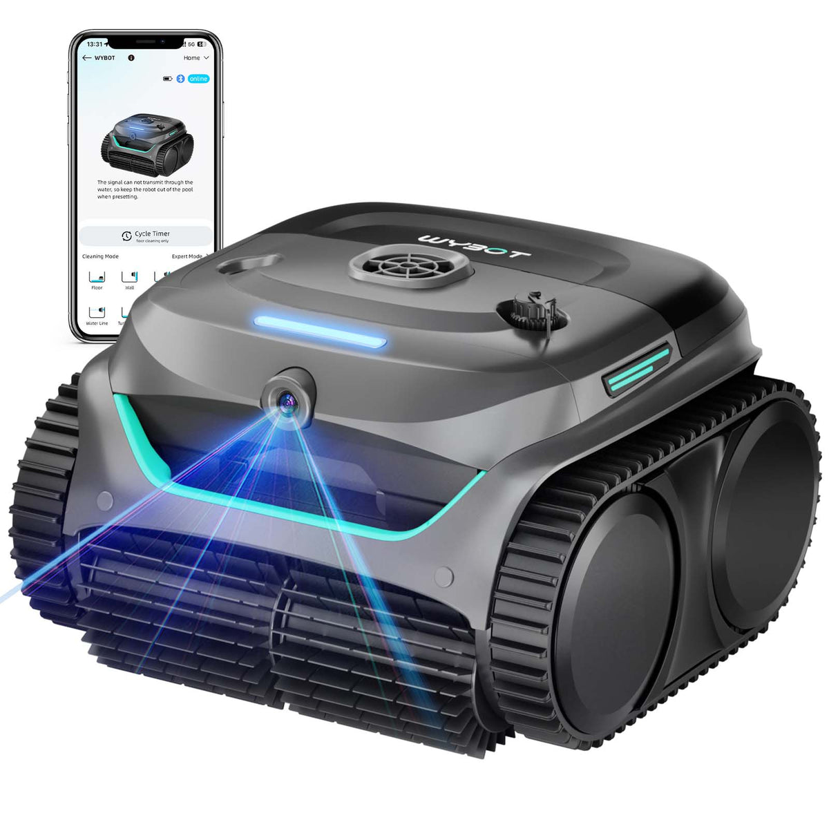 (2026 New) WYBOT C2 Vision Cordless Robotic Pool Cleaner