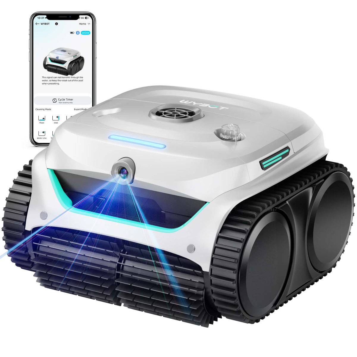 (2026 New) WYBOT C2 Vision Cordless Robotic Pool Cleaner