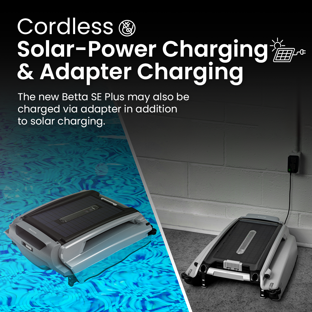 Betta SE Plus solar power charging and adapter charging