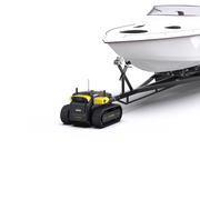 Yarbo Core hitched to a boat trailer