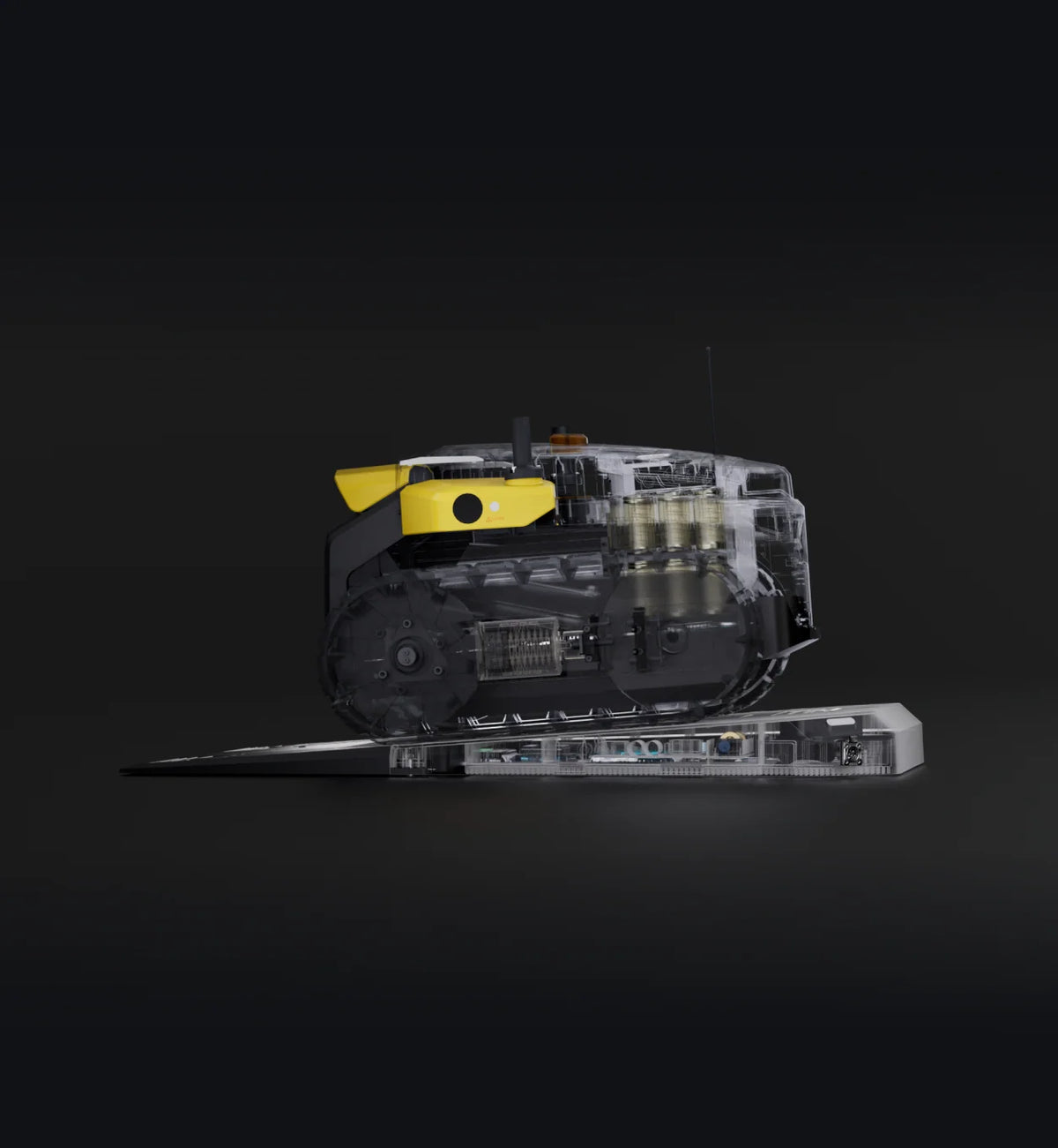 Cutaway view of the Yarbo Core drive system
