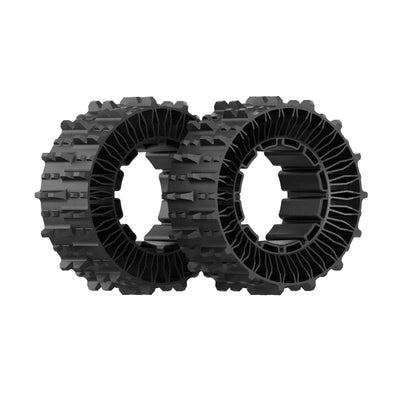 Mowrator deformable grip tread tires pair