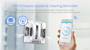 HOBOT app with firmware updates and cleaning reminders