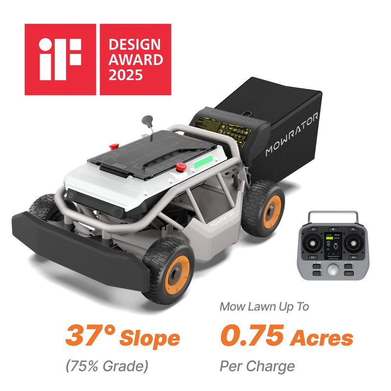 Mowrator S1 21-inch 4WD 12Ah remote-control lawn mower