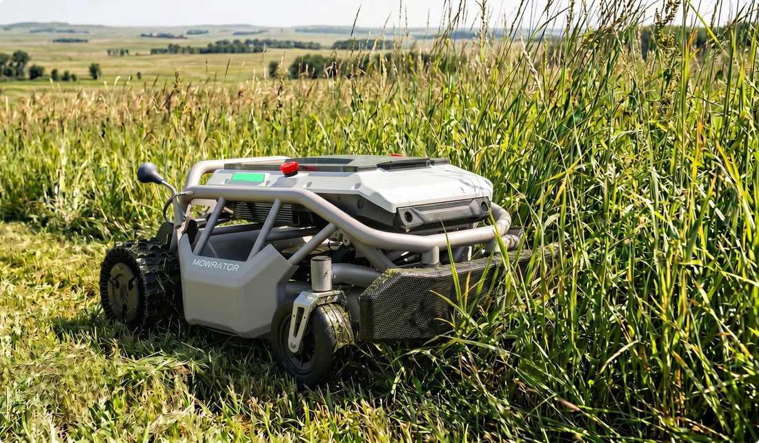 Mowrator S1 2WD in tall grass