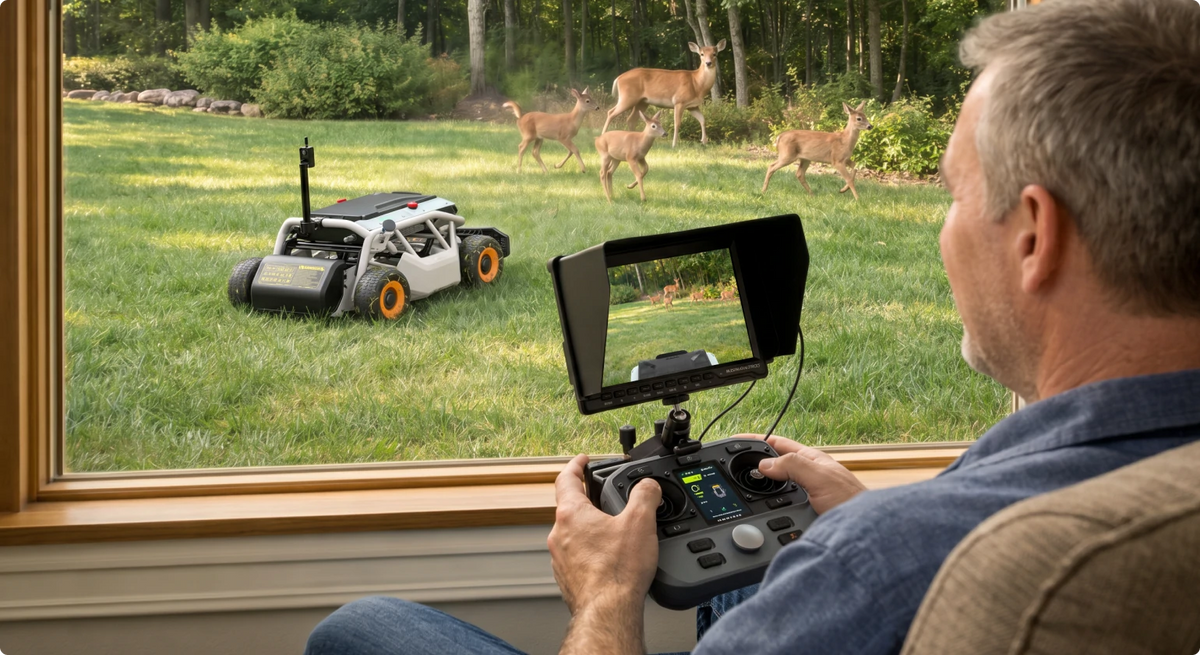 Mowrator MOWFUN FPV obstacle visibility and safety