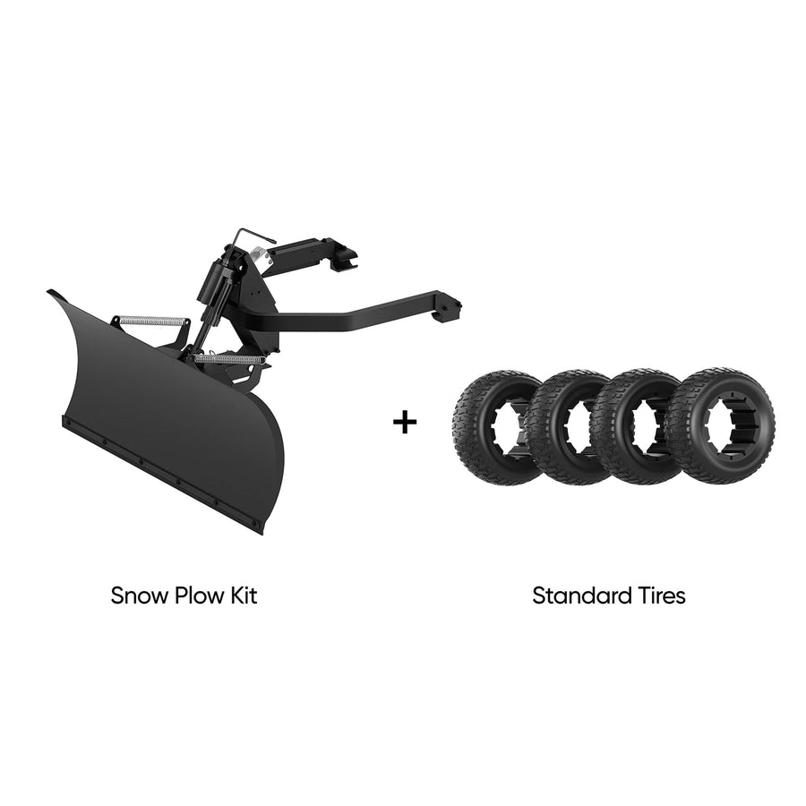 Mowrator Snow Plow Kit driveway clearing