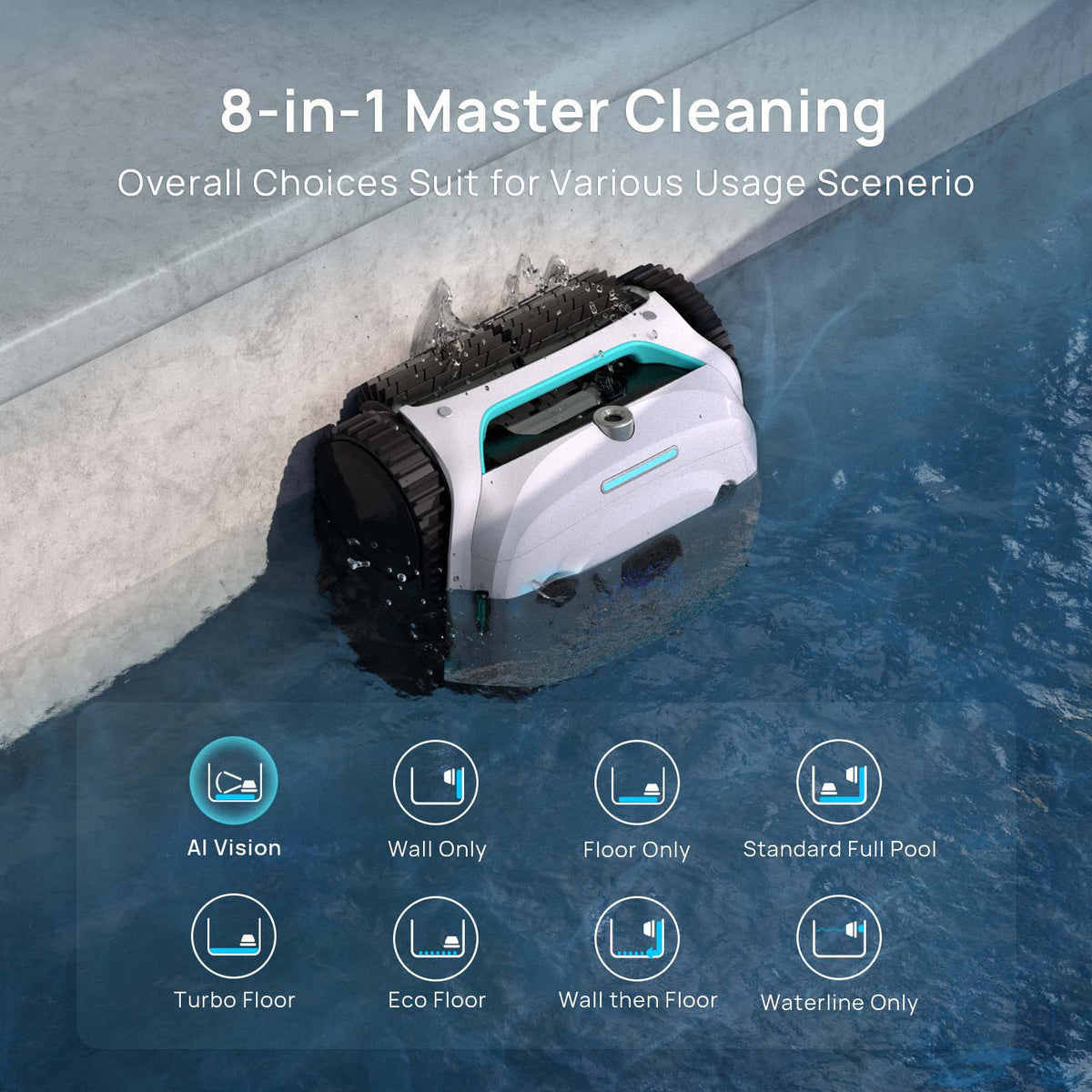(2026 New) WYBOT C2 Vision Cordless Robotic Pool Cleaner