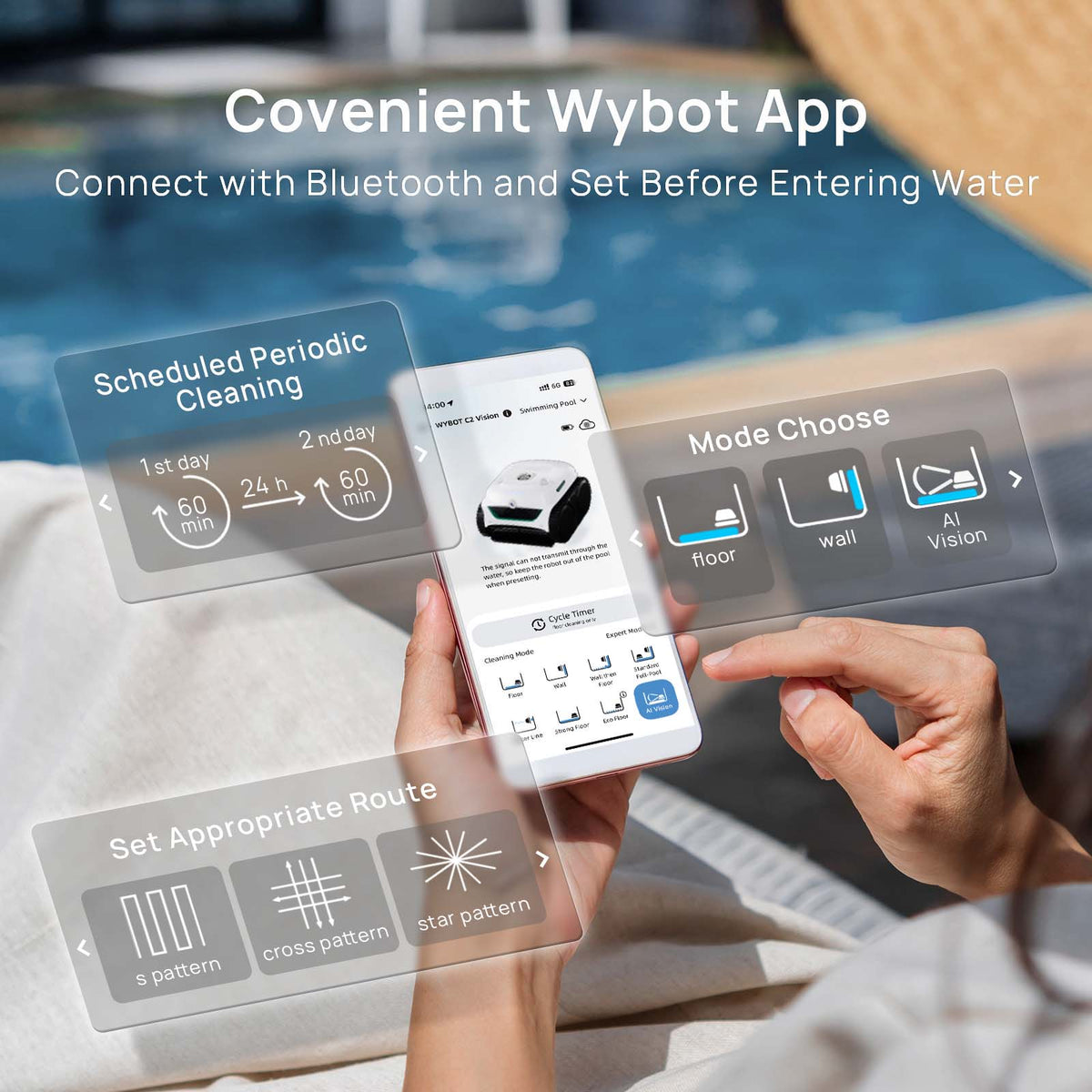 (2026 New) WYBOT C2 Vision Cordless Robotic Pool Cleaner
