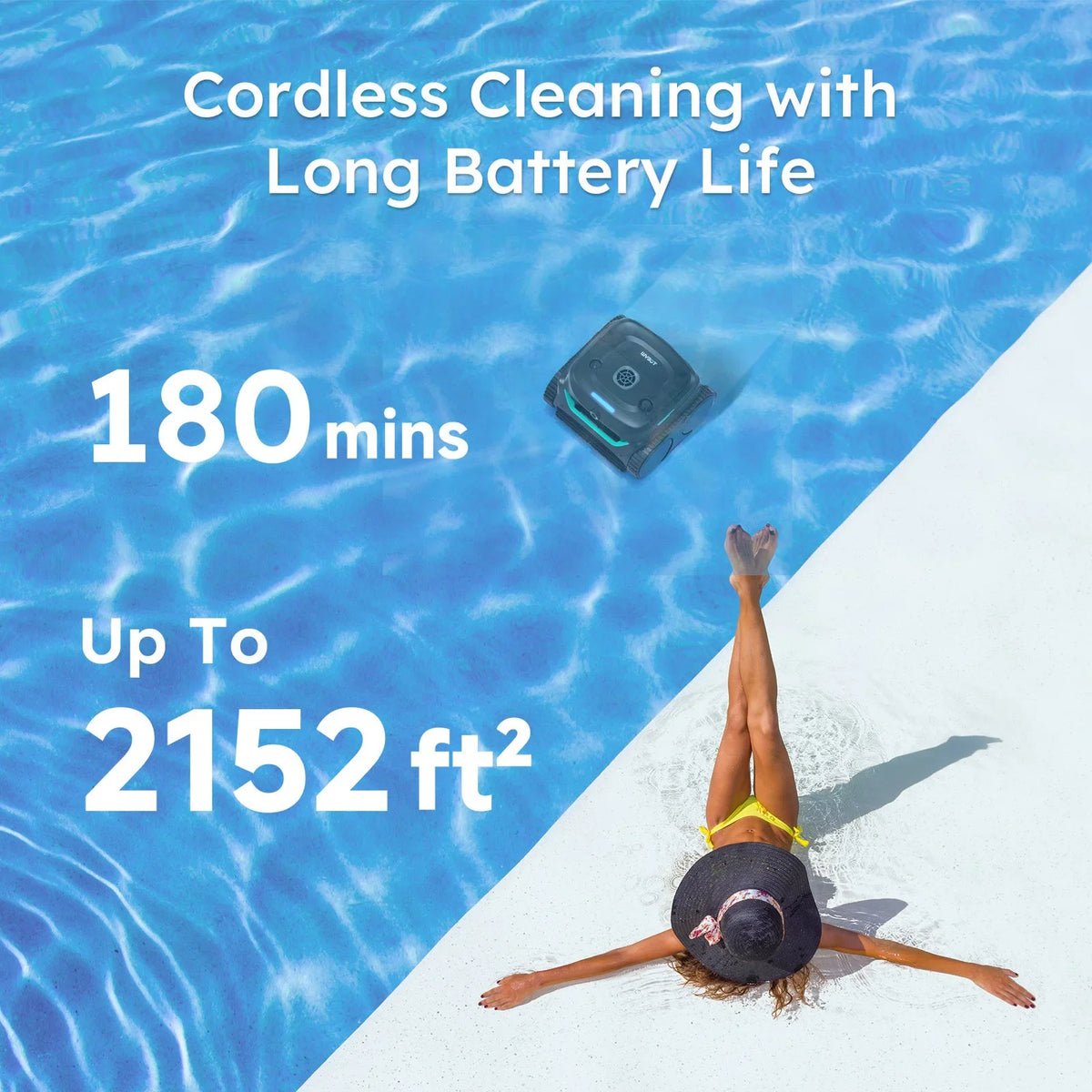 (2026 New) WYBOT C2 Vision Cordless Robotic Pool Cleaner