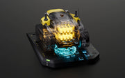 Yarbo Core battery shown on its charging dock